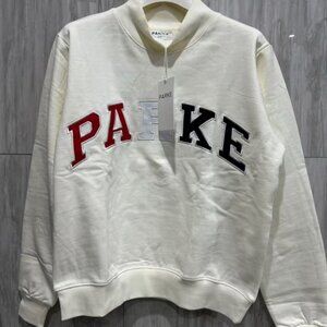 Parke Women's Cream Sweatshirt with Colorful Lettering